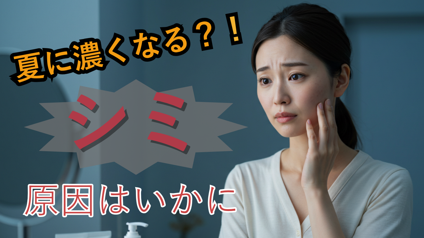 【夏にシミが濃くなる理由】紫外線だけじゃない“落とし穴”とは？