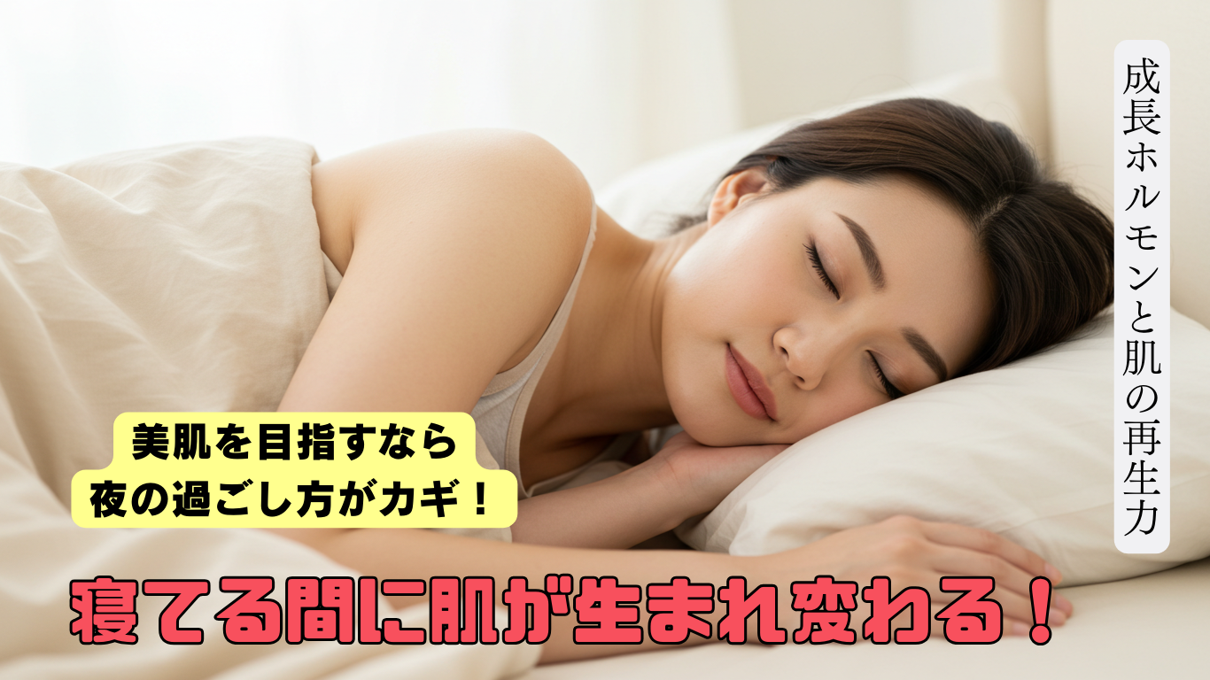 【美肌の秘訣は“睡眠”にあり！寝ている間に肌を育てる方法】