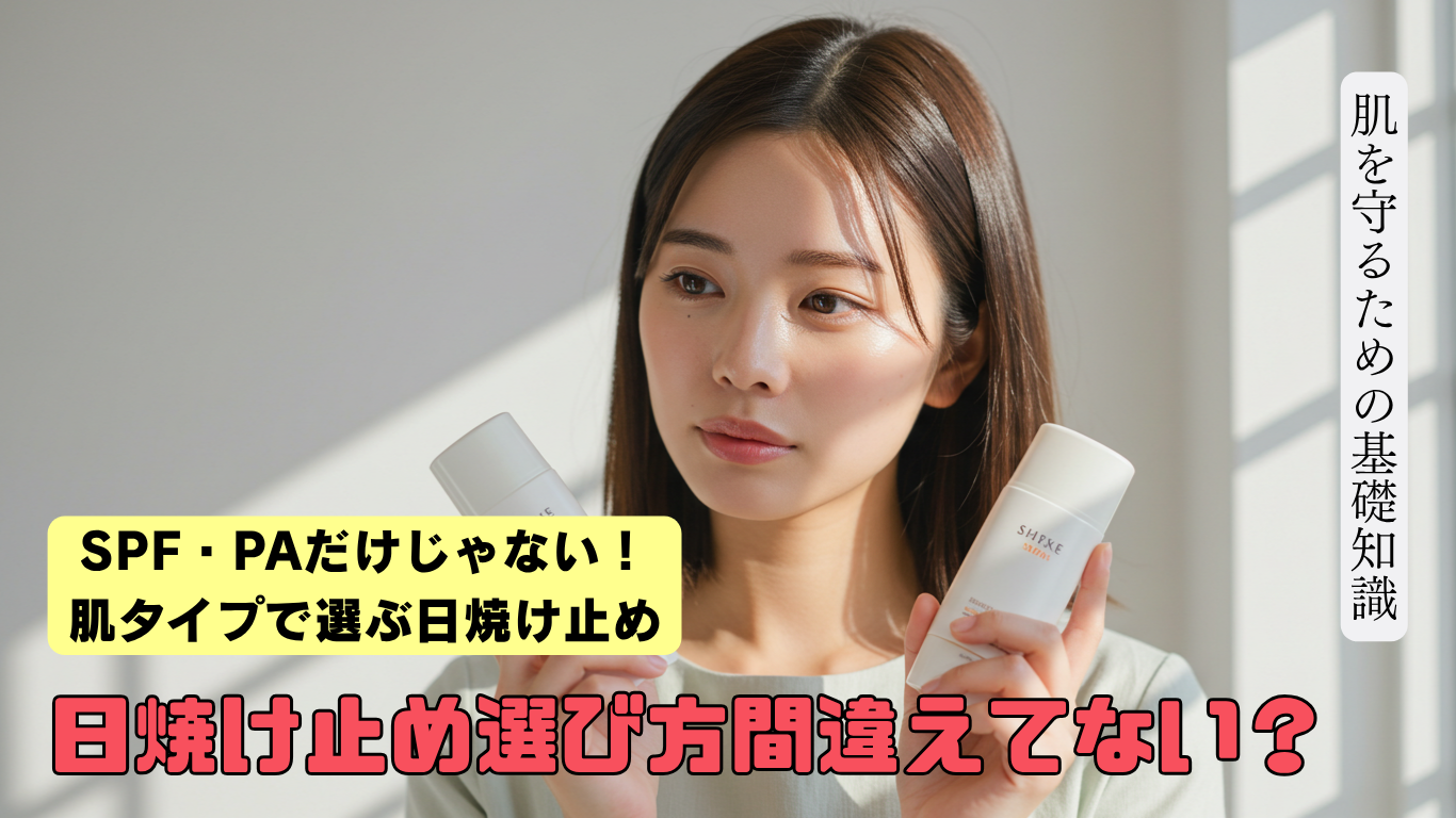 【肌を守る！日焼け止めの選び方】