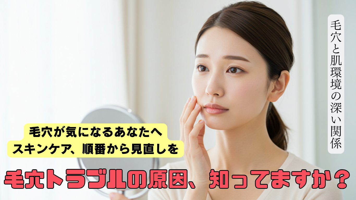【毛穴トラブルの原因とその解決法】